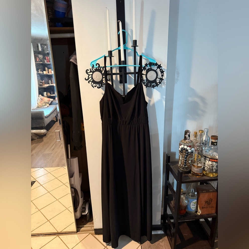 Torrid Elegant V Front Black Maxi Dress